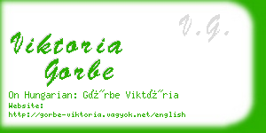 viktoria gorbe business card